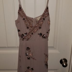 Sequin beaded cocktail dress